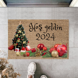 Kapı Önü Paspası Yeni Yıl Konsepti Dijital Baskı PY-175111245