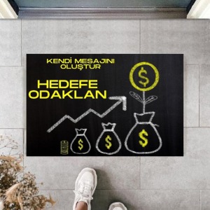 Dijital Baskı Kişiye Özel İç Kapı Dekorasyon Paspas  PS11284