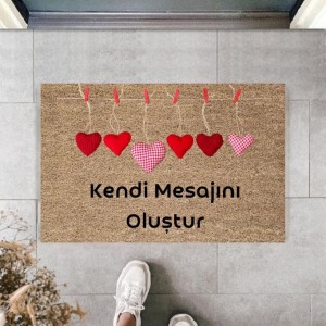 Dijital Baskı Kişiye Özel İç Kapı Dekorasyon Paspas  PS11244