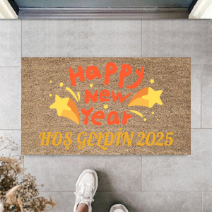 Kapı Önü Paspası Yeni Yıl 2025 Özel Tasarım Model 39