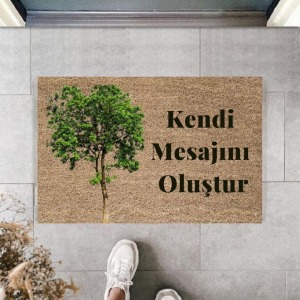 Dijital Baskı Kişiye Özel İç Kapı Dekorasyon Paspas  PS11223