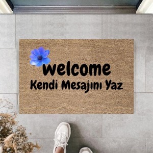 Dijital Baskı Kişiye Özel İç Kapı Dekorasyon Paspas PS11317