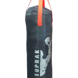 Boks Torbası Eldiven Ve Karabina Hediyeli İçi Dolu 60x22cm Füme