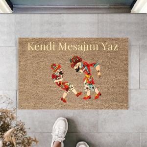 Dijital Baskı Kişiye Özel İç Kapı Dekorasyon Paspas  PS11193
