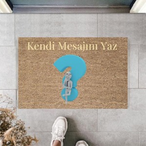 Dijital Baskı Kişiye Özel İç Kapı Dekorasyon Paspas  PS11236