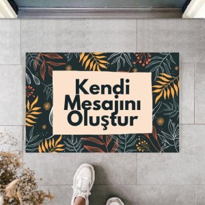 Dijital Baskı Kişiye Özel İç Kapı Dekorasyon Paspas PS11303