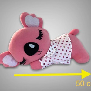 Sevimli Koala Karakter Figür Peluş Oyuncak Pembe 50 cm Oyun ve Uyku Arkadaşı