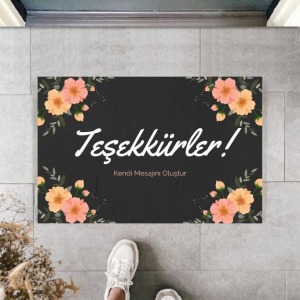 Dijital Baskı Kişiye Özel İç Kapı Dekorasyon Paspas  PS11212