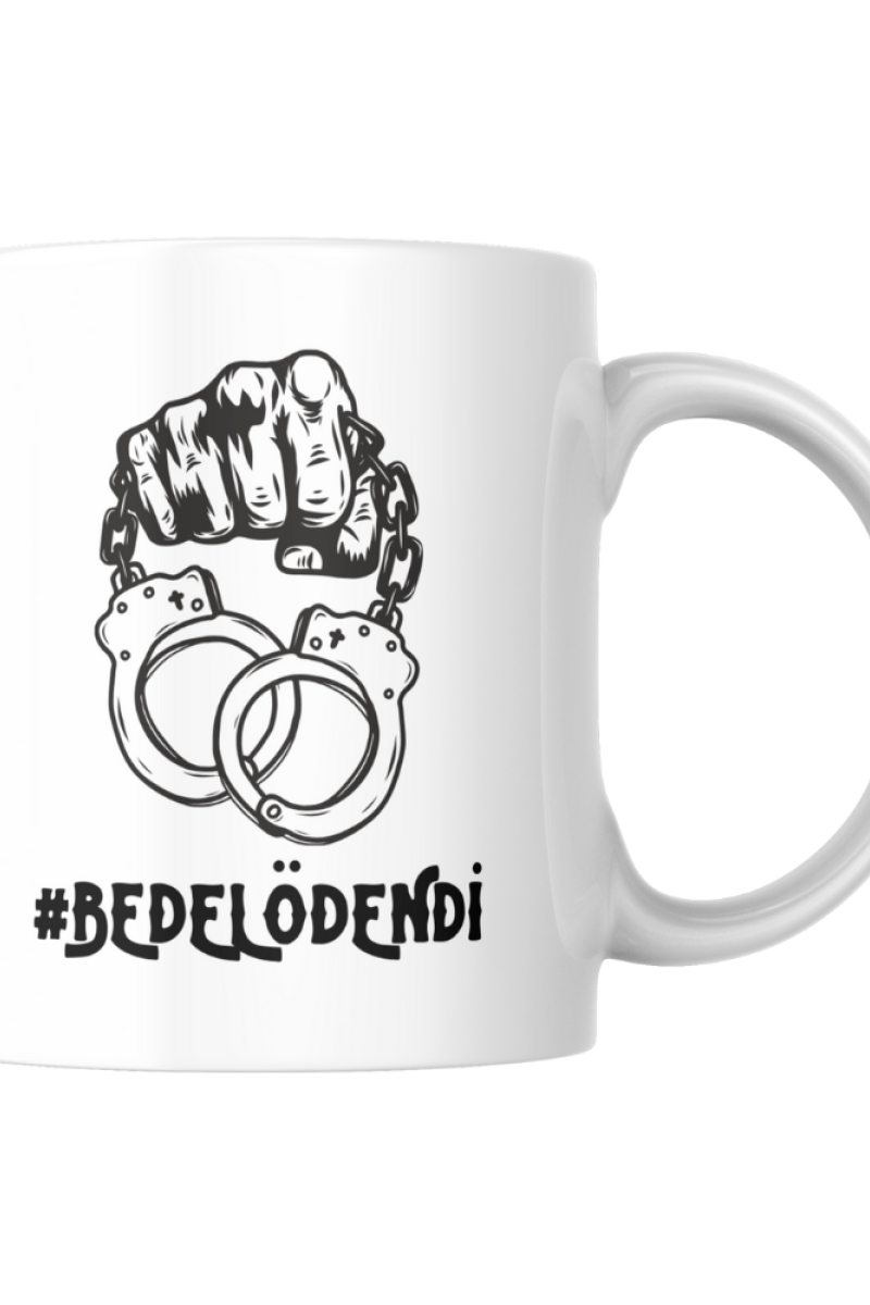 Bedel Ödendi Tasarım Seramik 350 Ml Kupa Bardak