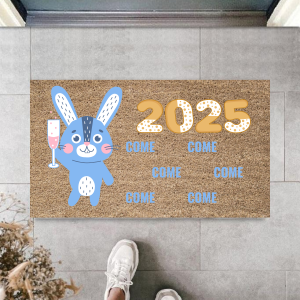 Kapı Önü Paspası Yeni Yıl 2025 Özel Tasarım Model 56