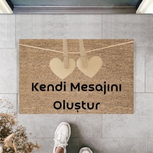 Dijital Baskı Kişiye Özel İç Kapı Dekorasyon Paspas  PS11243