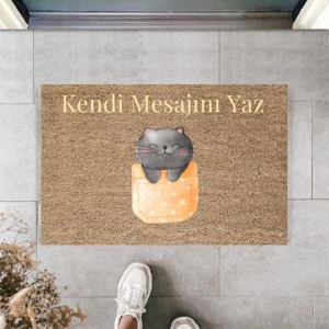 Dijital Baskı Kişiye Özel İç Kapı Dekorasyon Paspas  PS11197
