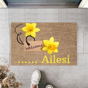 Dijital Baskı Kişiye Özel İç Kapı Dekorasyon Paspas PS11302