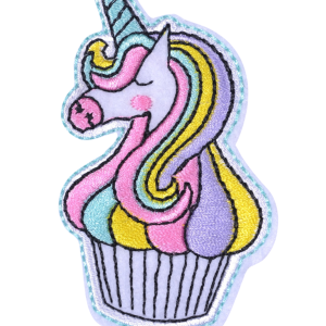 Aplike Ütü İle Yapışan Unicorn Pembe Arma 5x4 cm