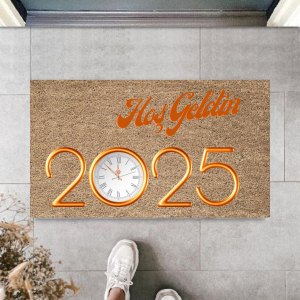 Kapı Önü Paspası Yeni Yıl 2025 Özel Tasarım Model 128