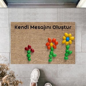 Dijital Baskı Kişiye Özel İç Kapı Dekorasyon Paspas  PS11232