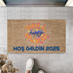 Kapı Önü Paspası Yeni Yıl 2025 Özel Tasarım Model 46